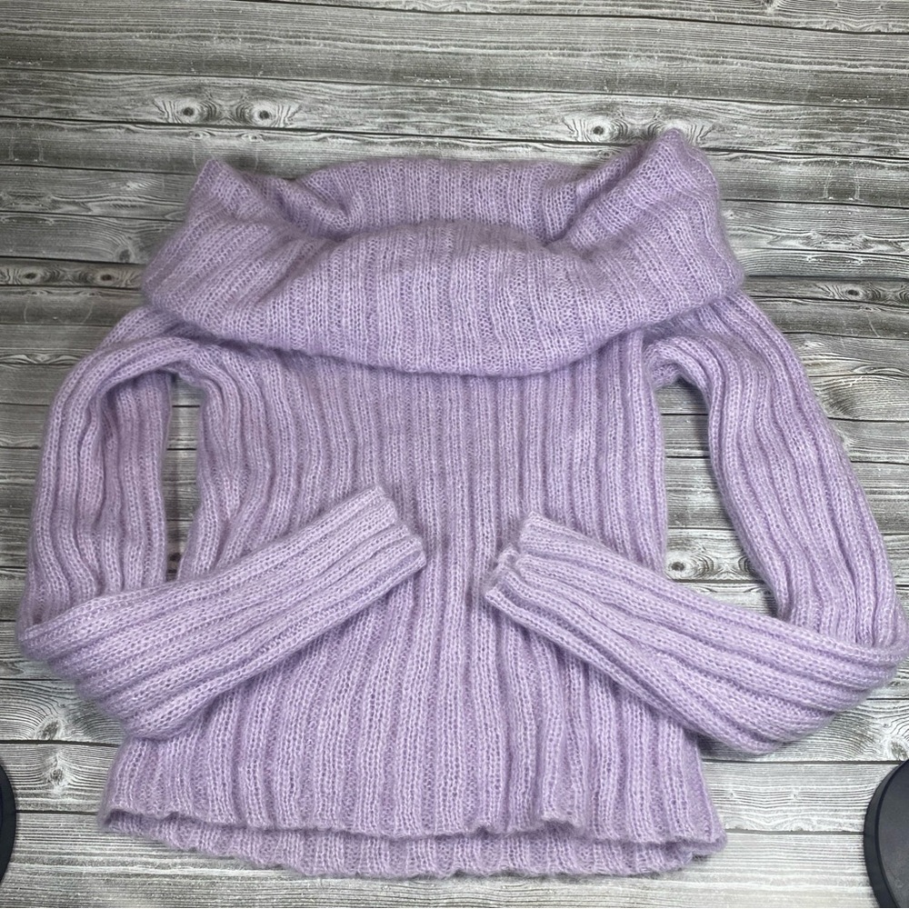 The Limited Lilac Cowl Neck Sweater